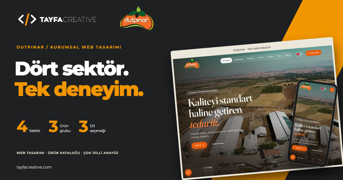 Dutpınar: a new web interface bringing four sectors together