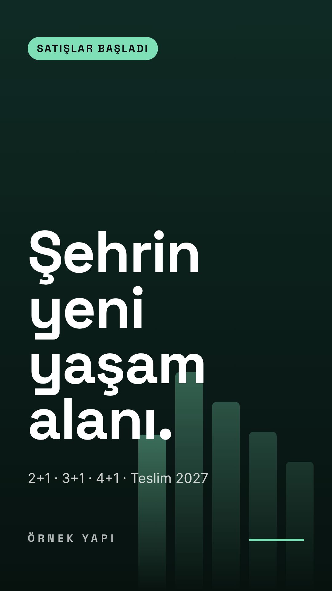 ÖRNEK YAPI · SATIŞLAR BAŞLADI