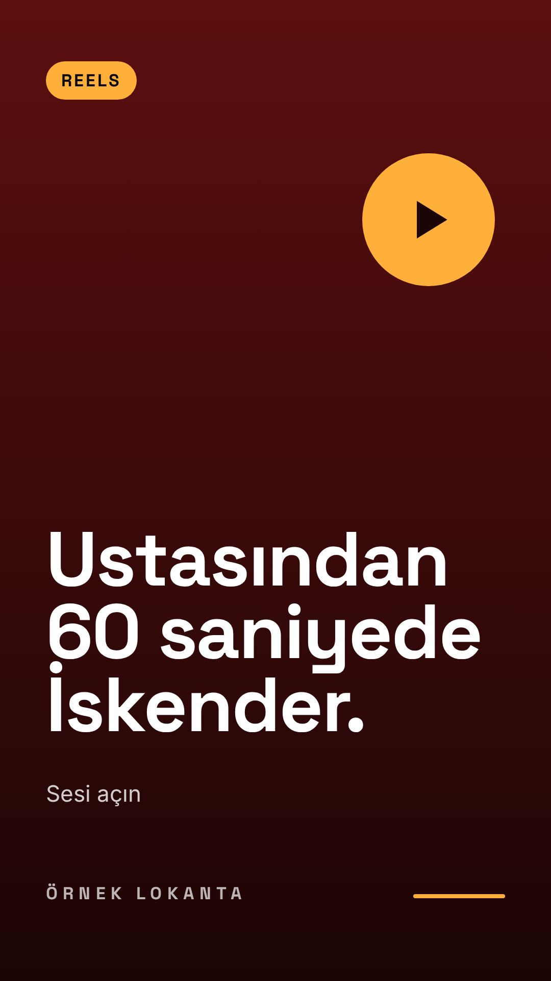 ÖRNEK LOKANTA · REELS